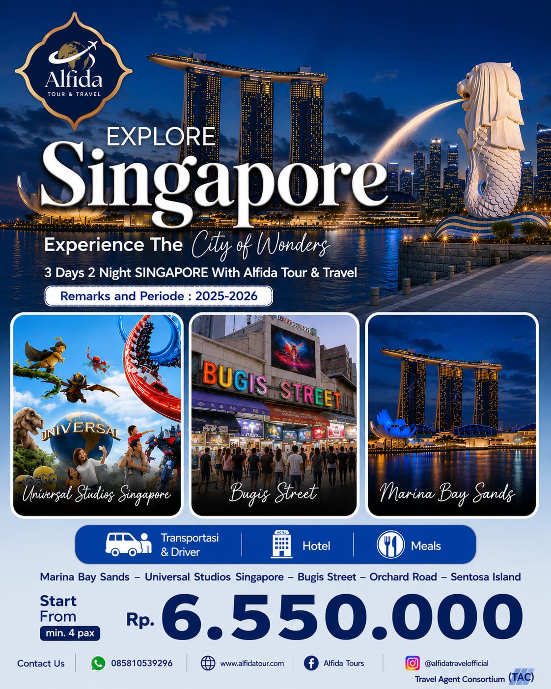 EXPLORE SINGAPORE: EXPERIENCE THE CITY OF WONDERS  | Alfida Tour & Travel - Paket Umrah, Haji & Wisata Muslim Terpercaya